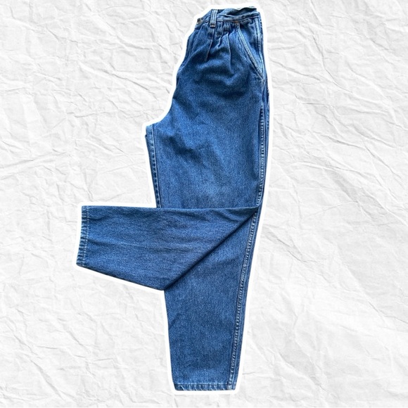 3/$25 Street work size 12 vintage cotton blue jeans - Picture 2 of 3